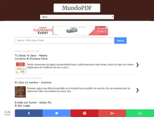 Tablet Screenshot of mundopdf.com